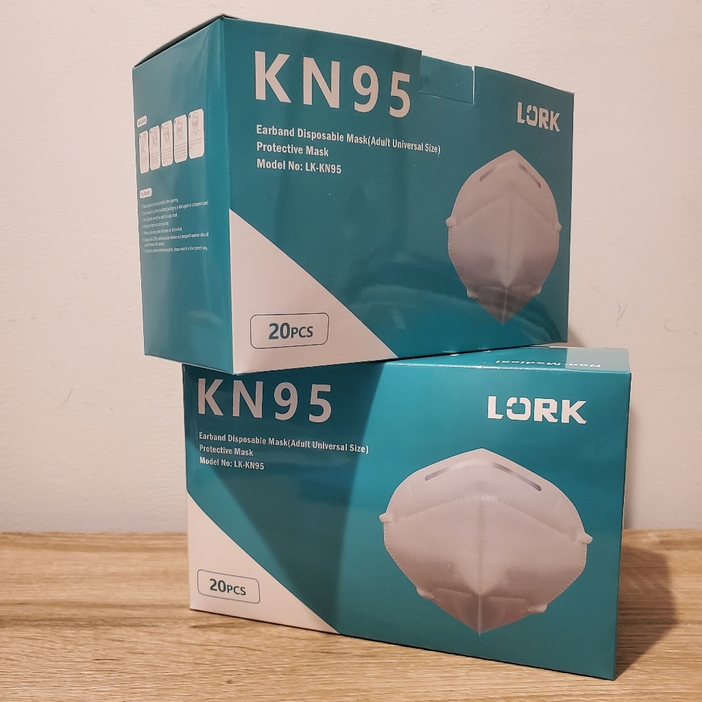 New KN95 Masks Set of 2 Boxes with 20 pieces in each, 40 pieces total